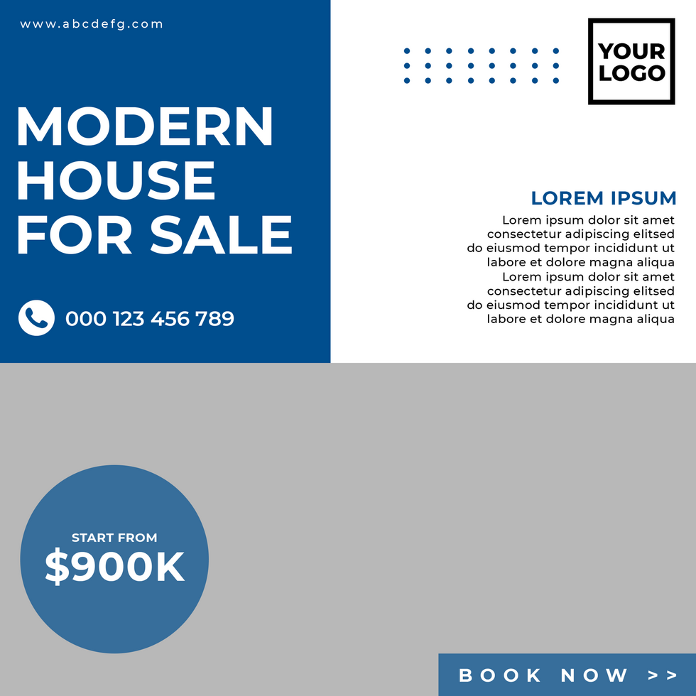 Real estate social media post or square web banner advertising template psd