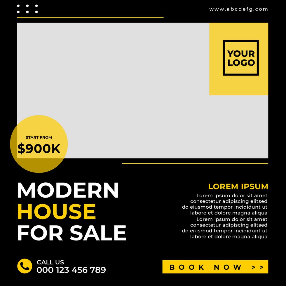 Real estate social media post or square web banner advertising template psd