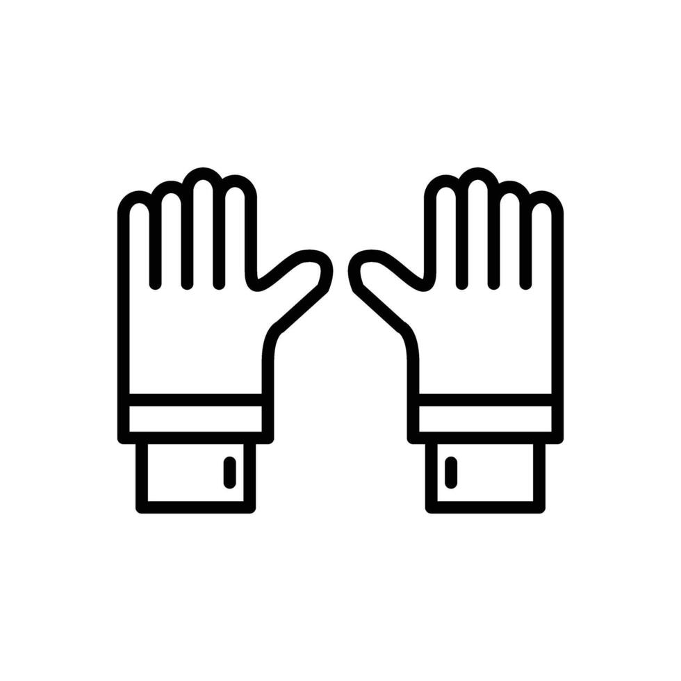 Gloves Line Icon Design vector