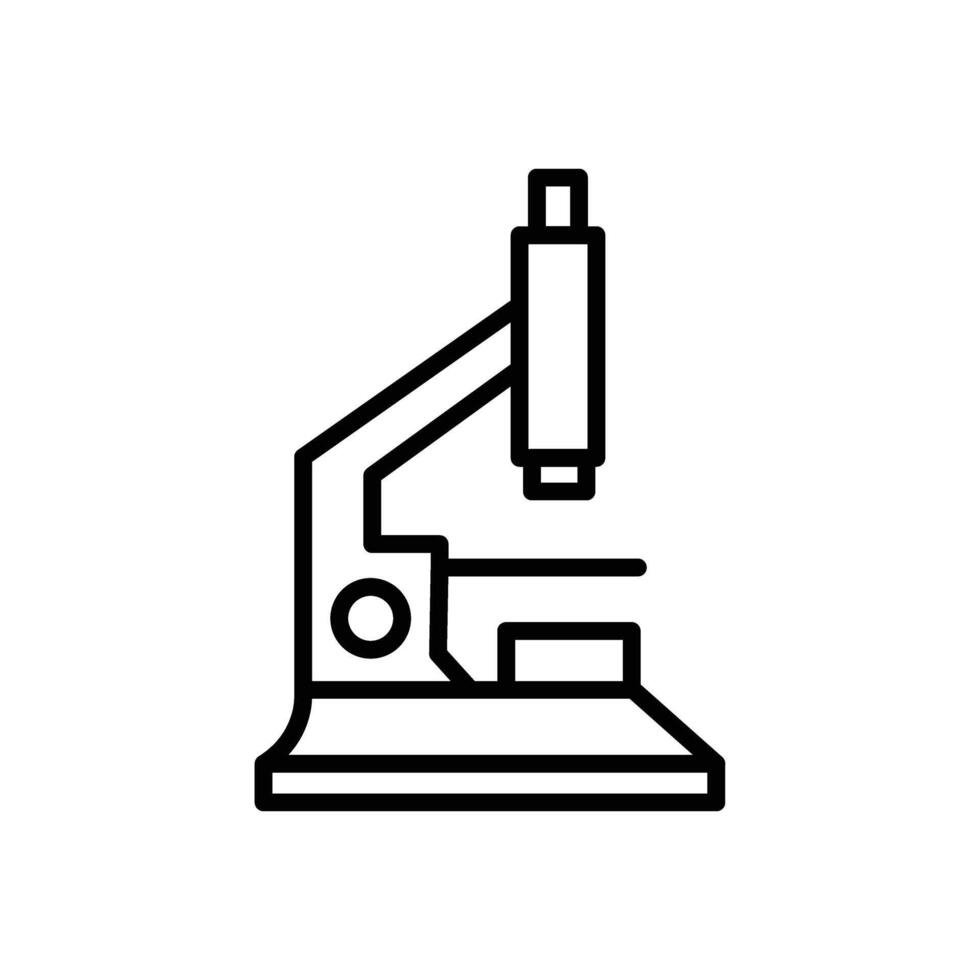 Microscope Line Icon Design vector