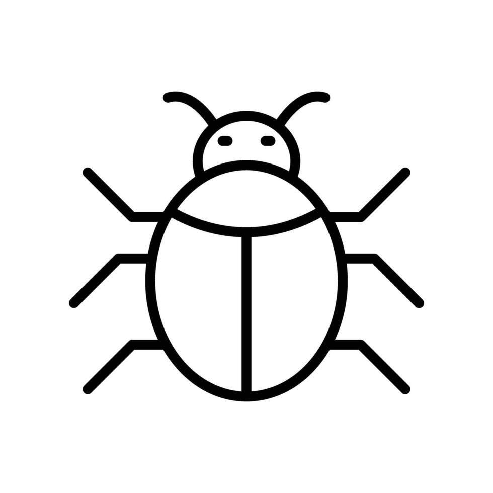 Bug Icon Line Icon Design vector