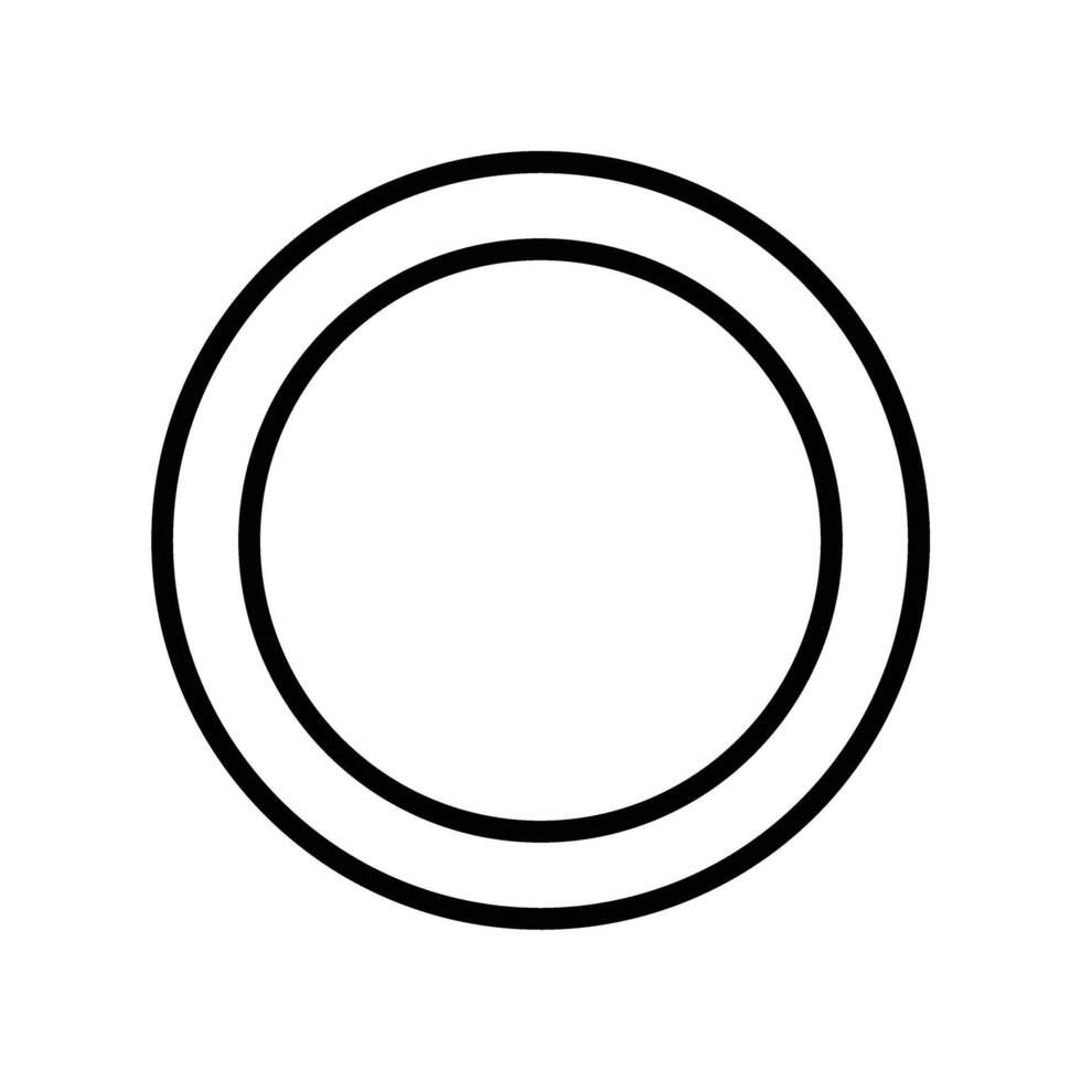 Target Icon Line Icon Design vector