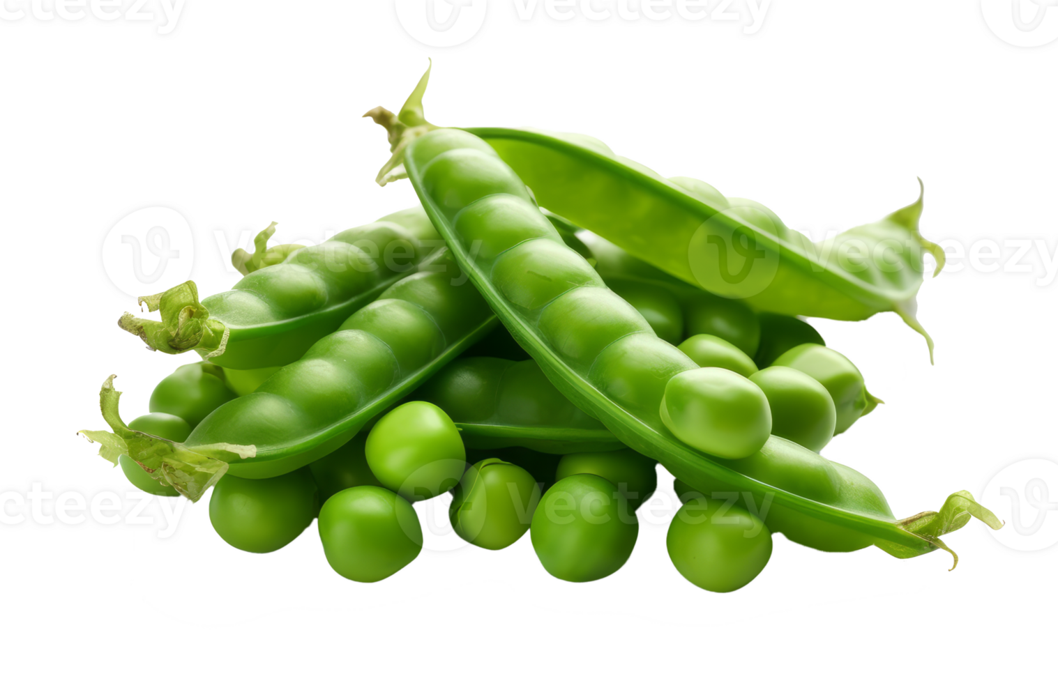 green peas isolated on transparent background png