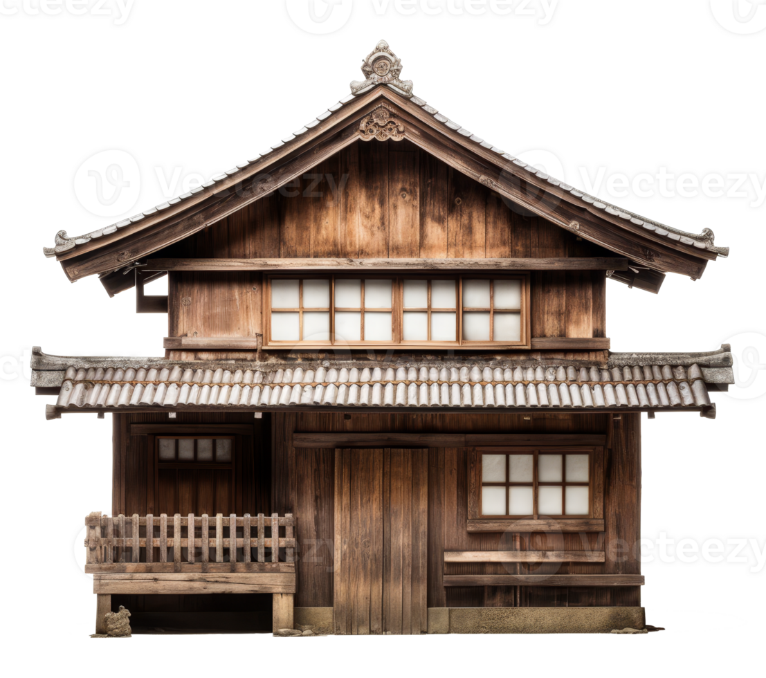 old wood house isolated on transparent background png