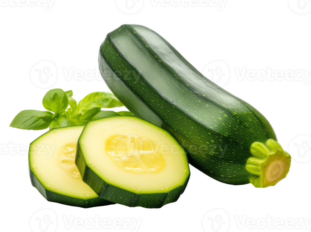 zucchini isolated on transparent background png