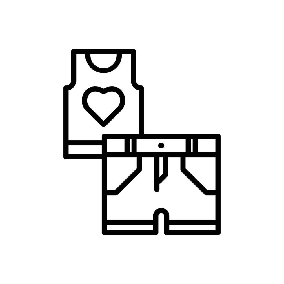 Outfit Line Icon Design vector