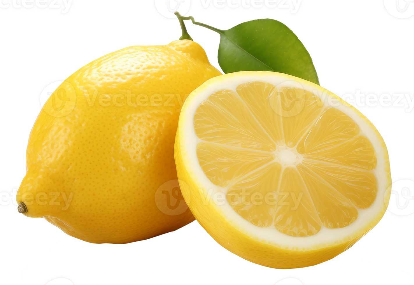 lemon isolated on transparent background png