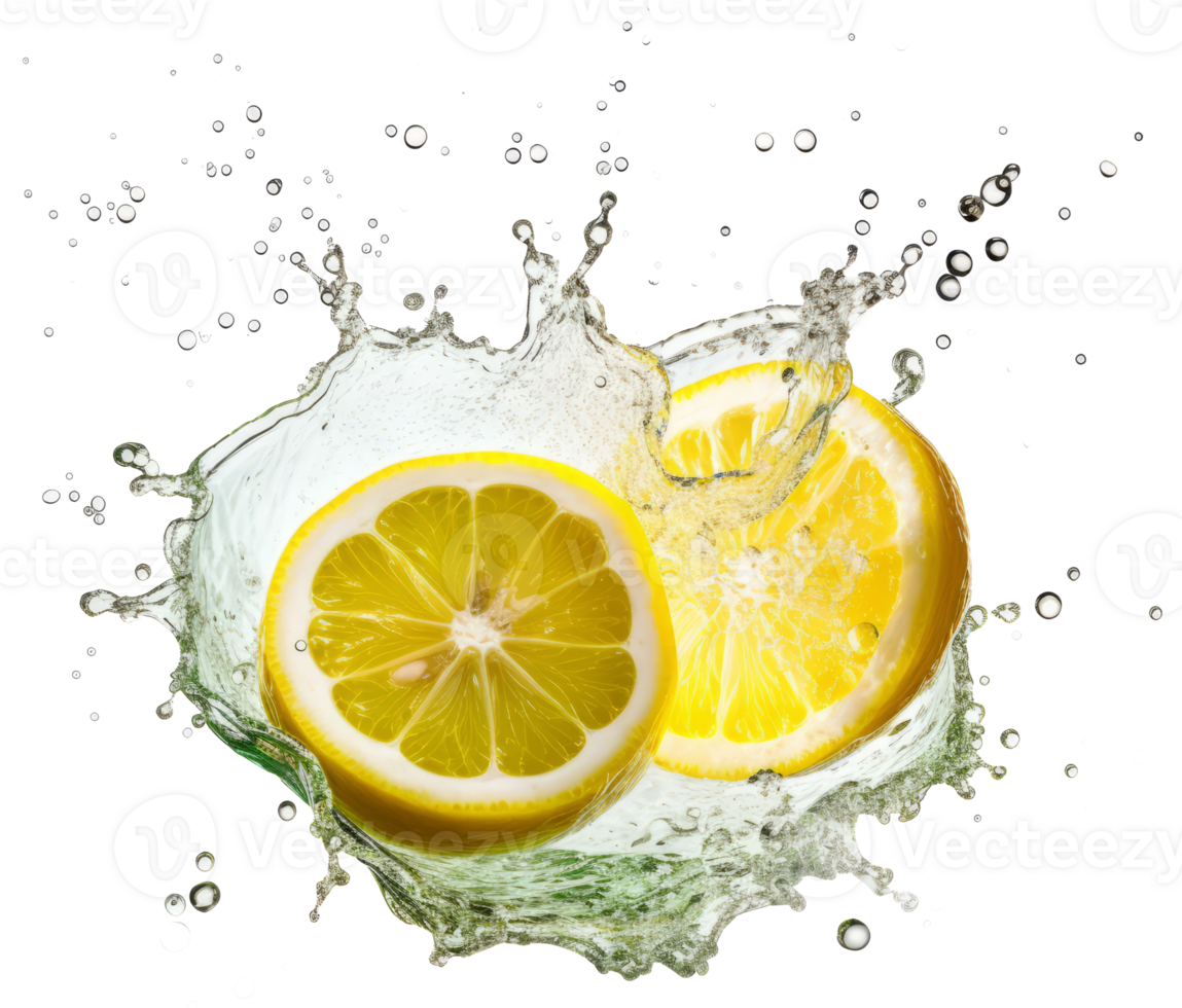 lemon isolated on transparent background png