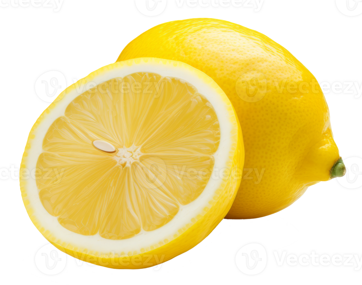 lemon isolated on transparent background png
