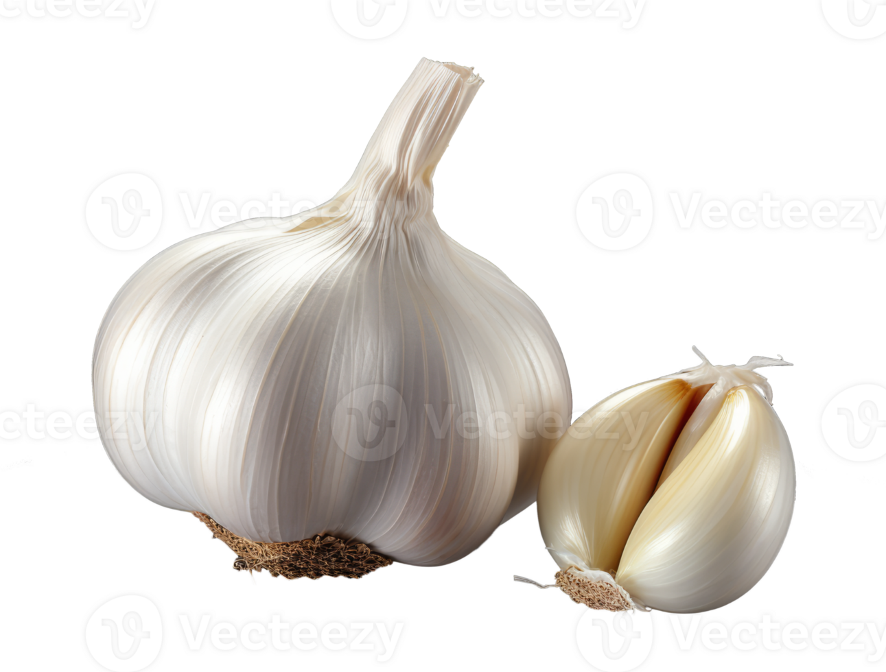 garlic isolated on transparent background png