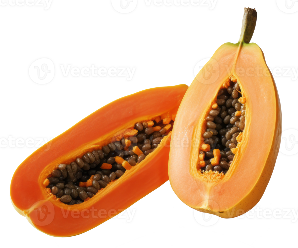 papaya isolated on transparent background png