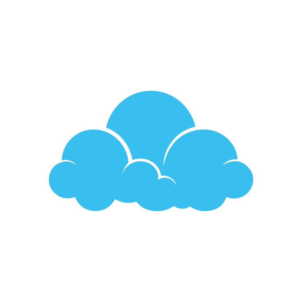 Weather Icon illustration blue rainy design. vector