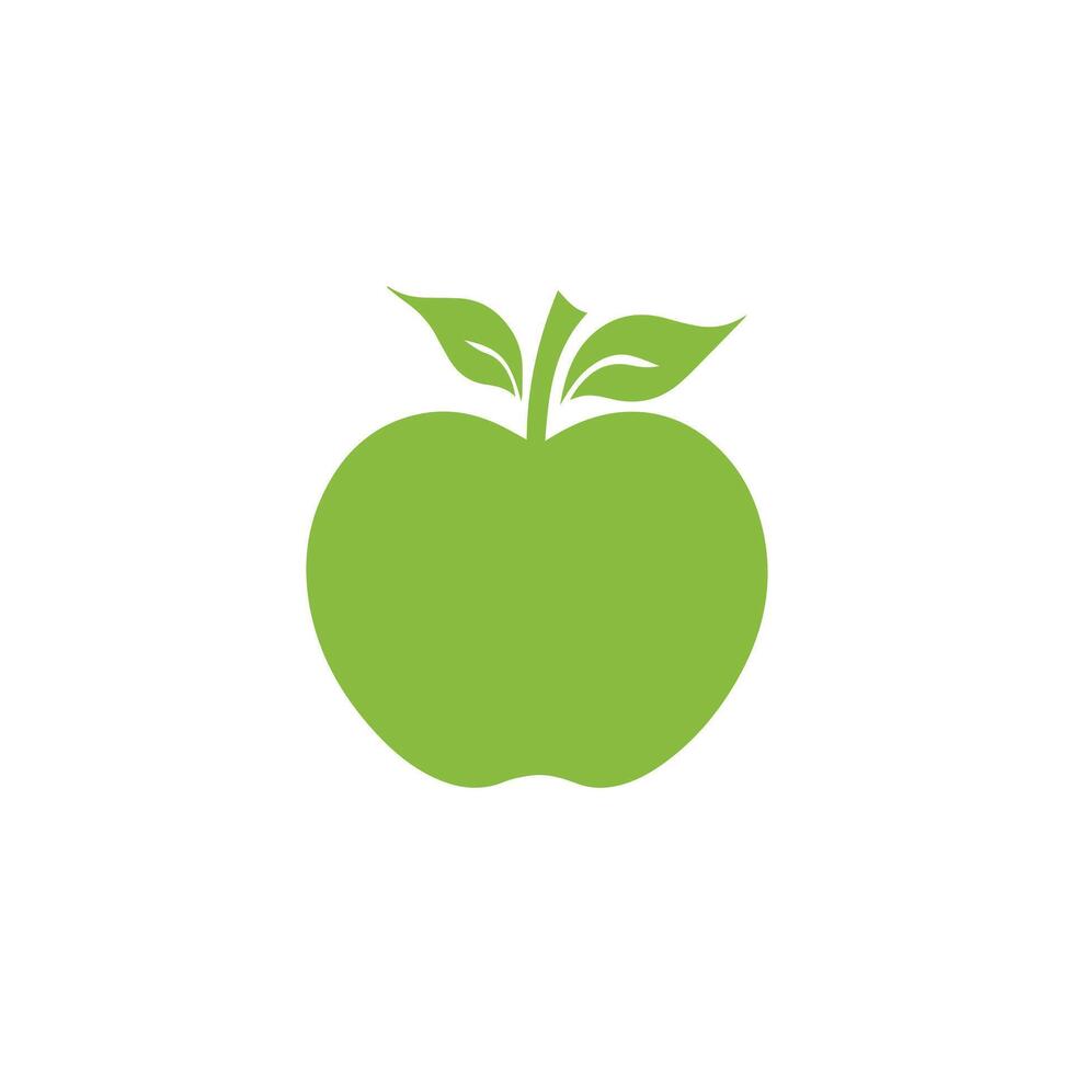 Apple food icon black background design. vector