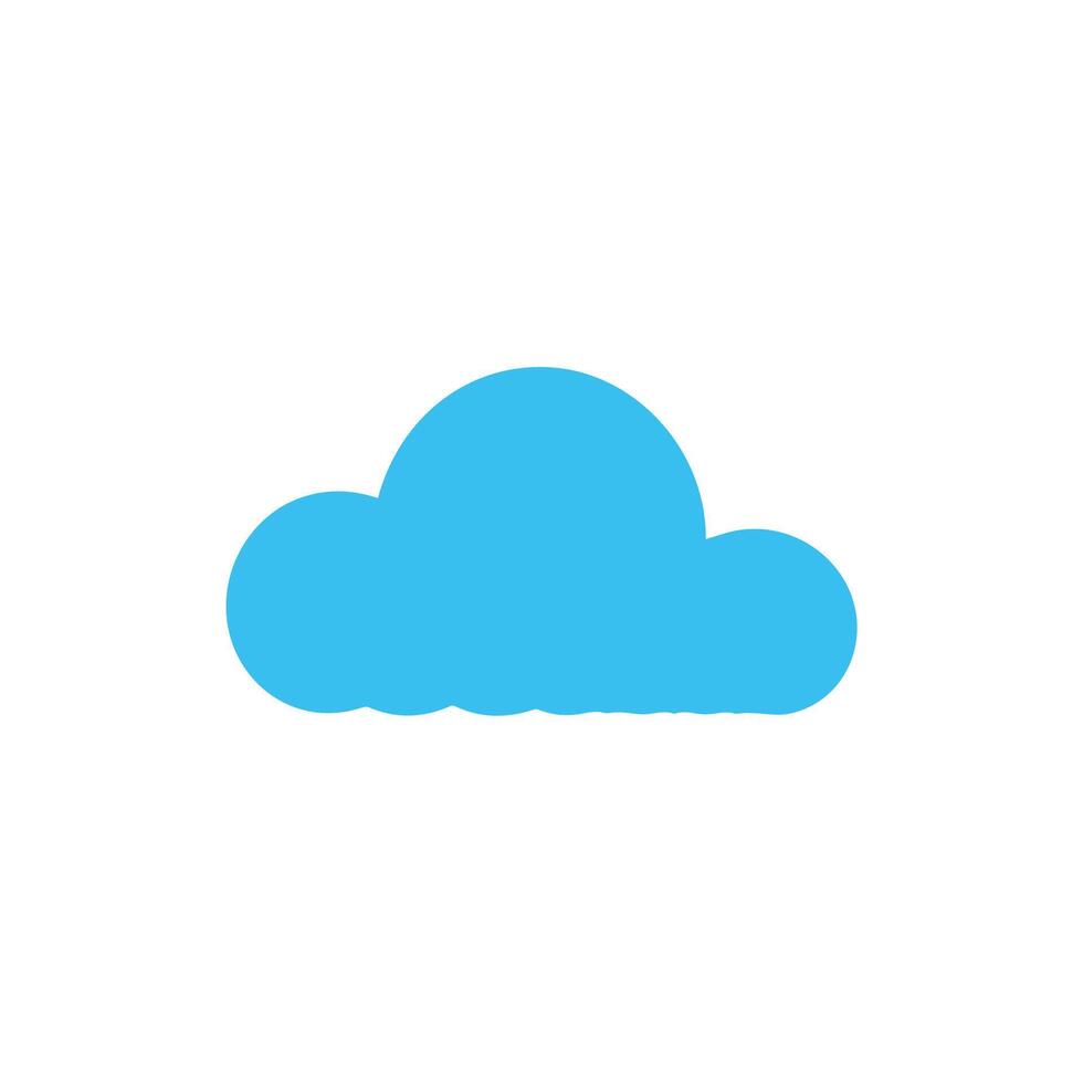 Weather Icon illustration blue rainy design. vector