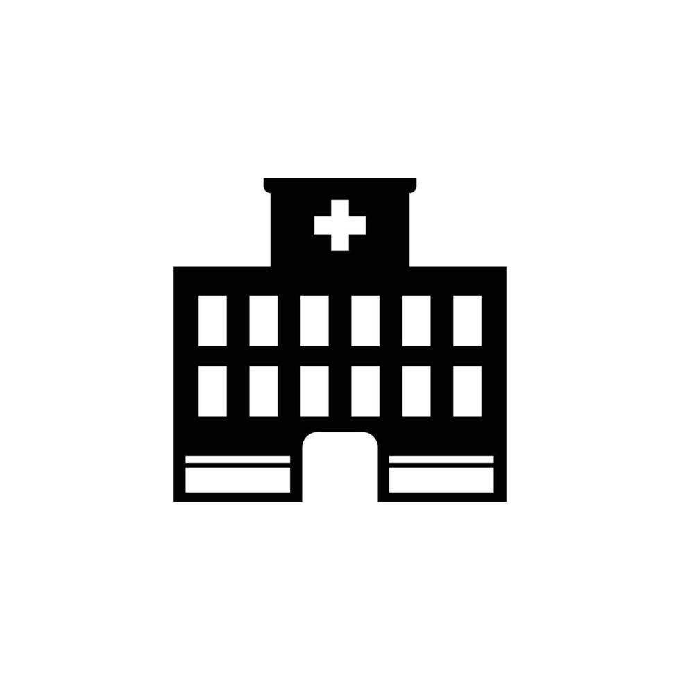 building icon,hospital icon trendy flat style vector