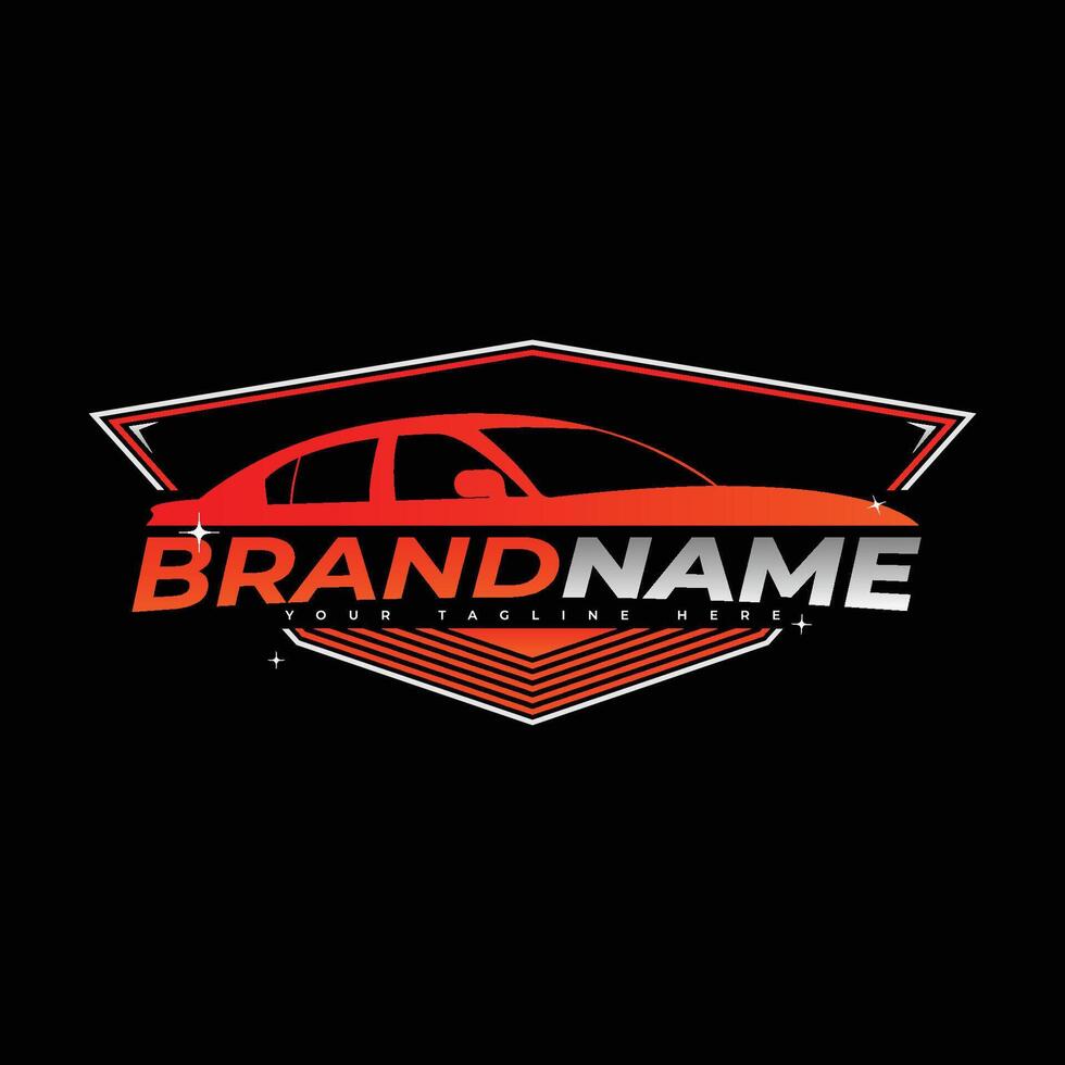 Sport car logo template vector