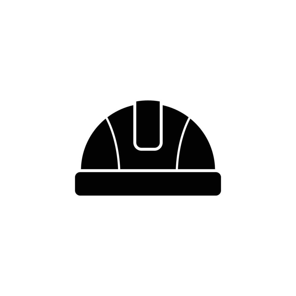 work safety helmet icon vector