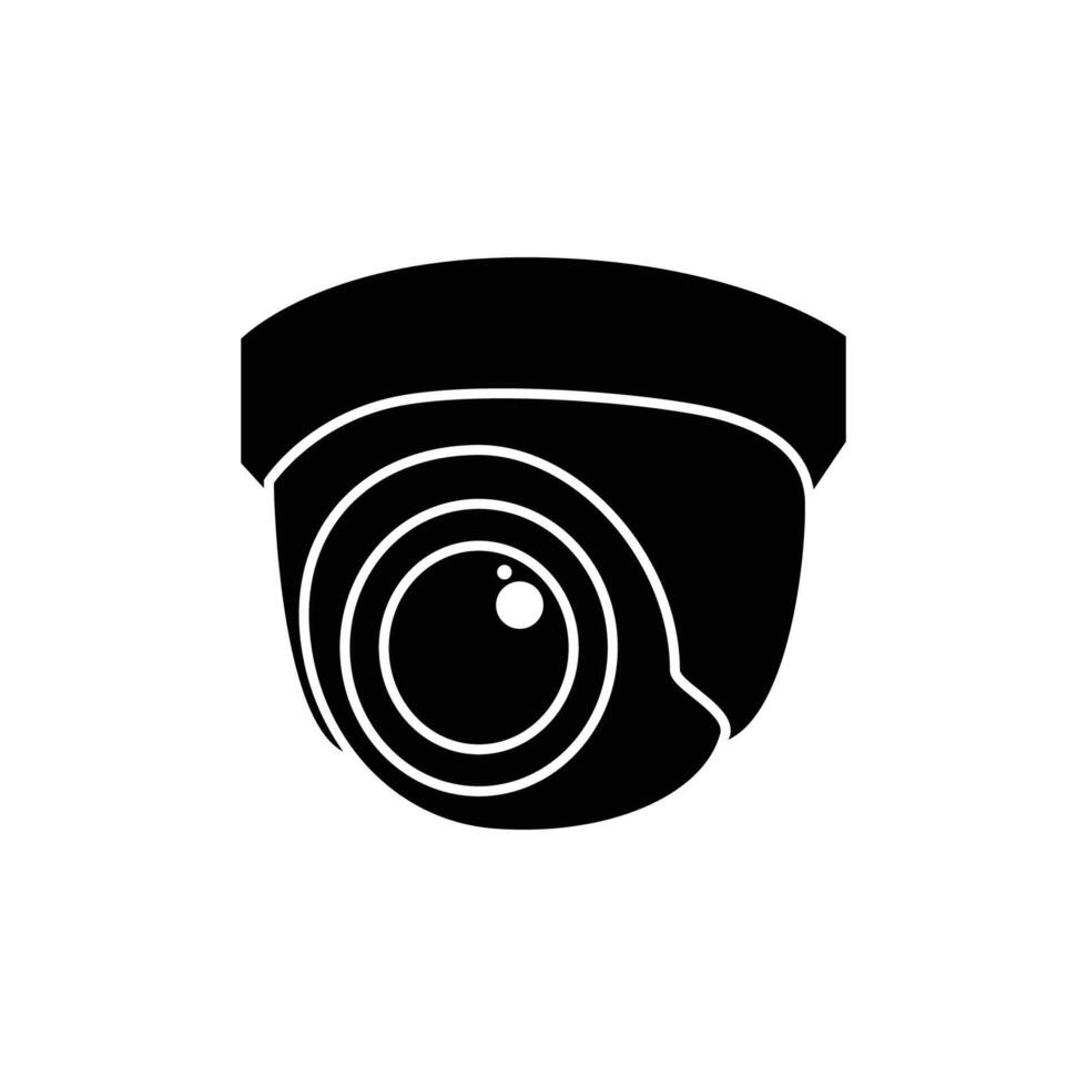CCTV icon simple design white background vector