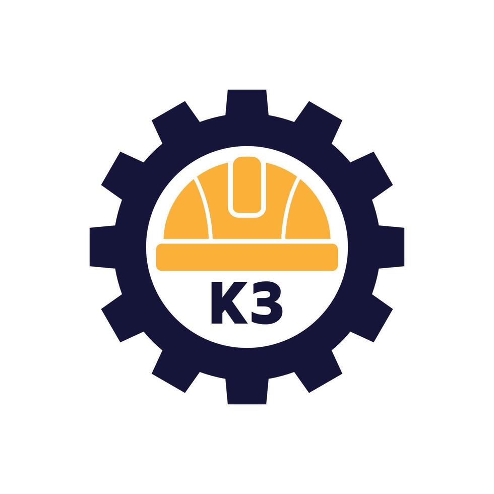 safety helmet icon with gear background vector