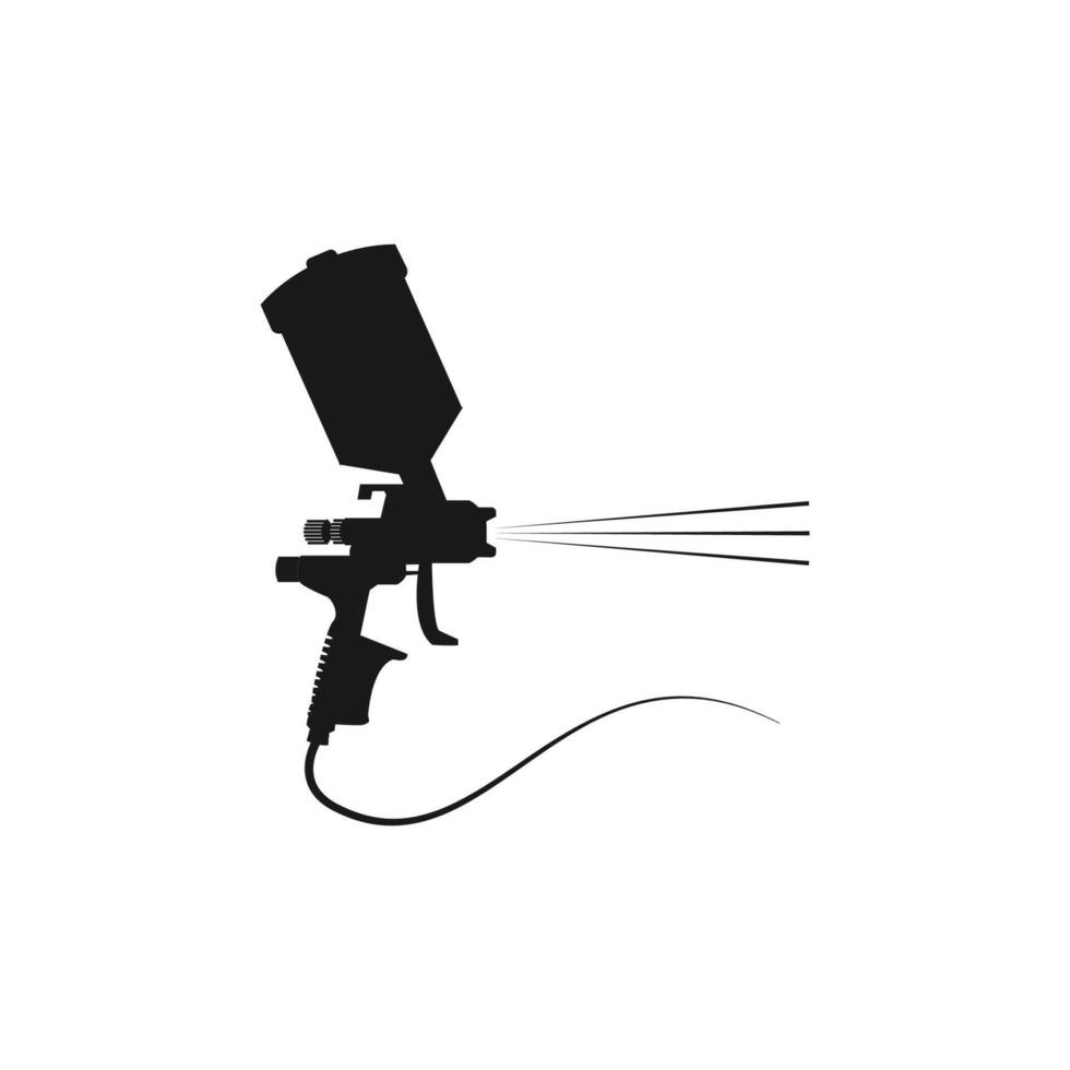 spray gun icon vector