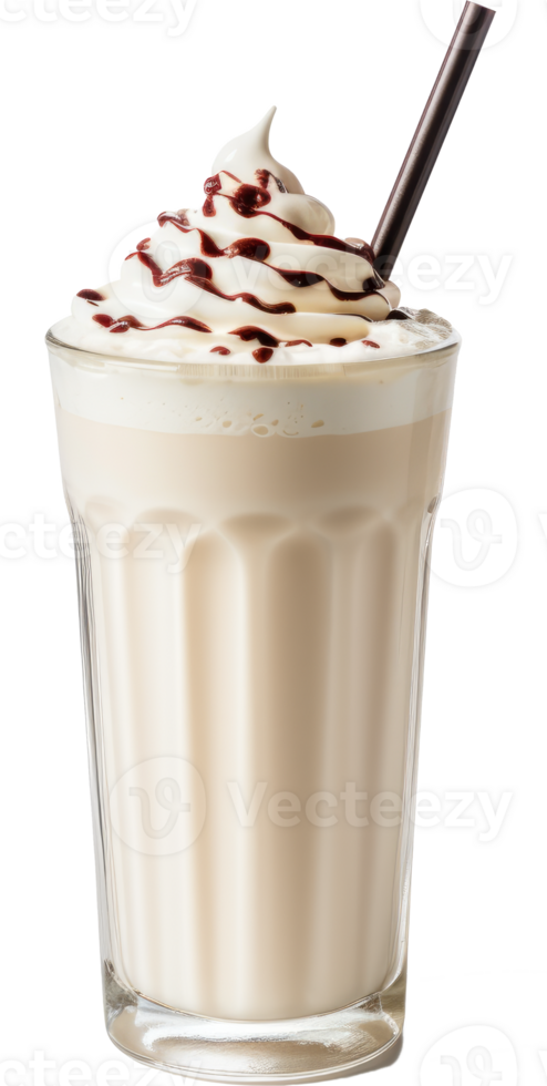 milk shake on transparent background png