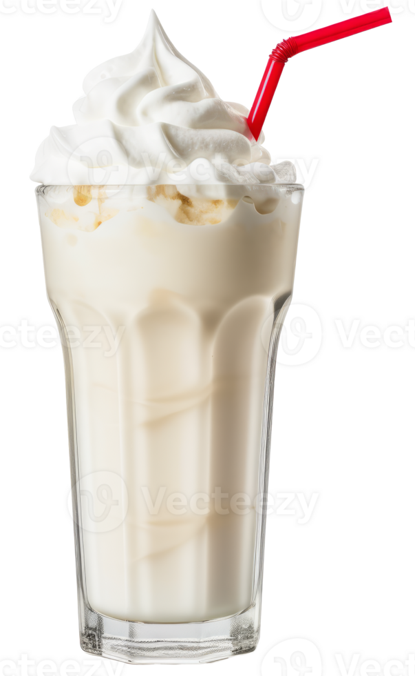 milk shake on transparent background png