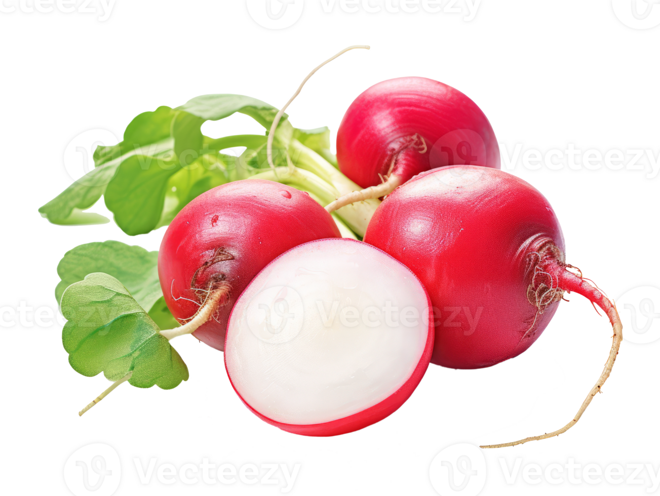 radish isolated on transparent background png