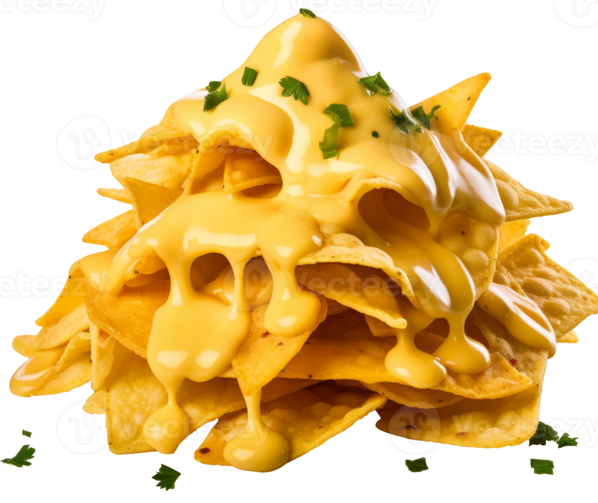nachos isolated on transparent background png