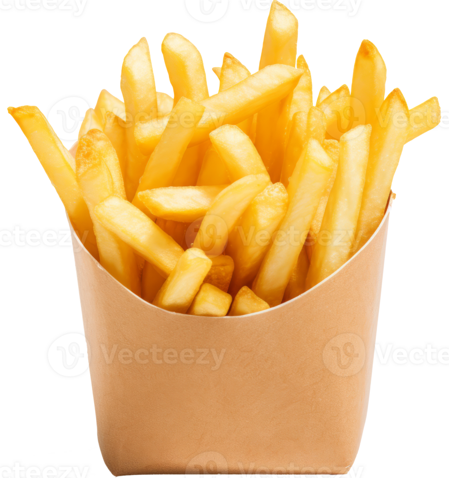 french fries isolated on transparent background png