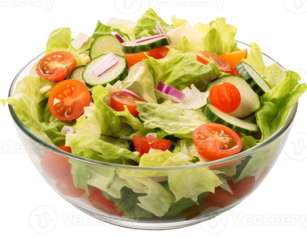 salad isolated on transparent background png
