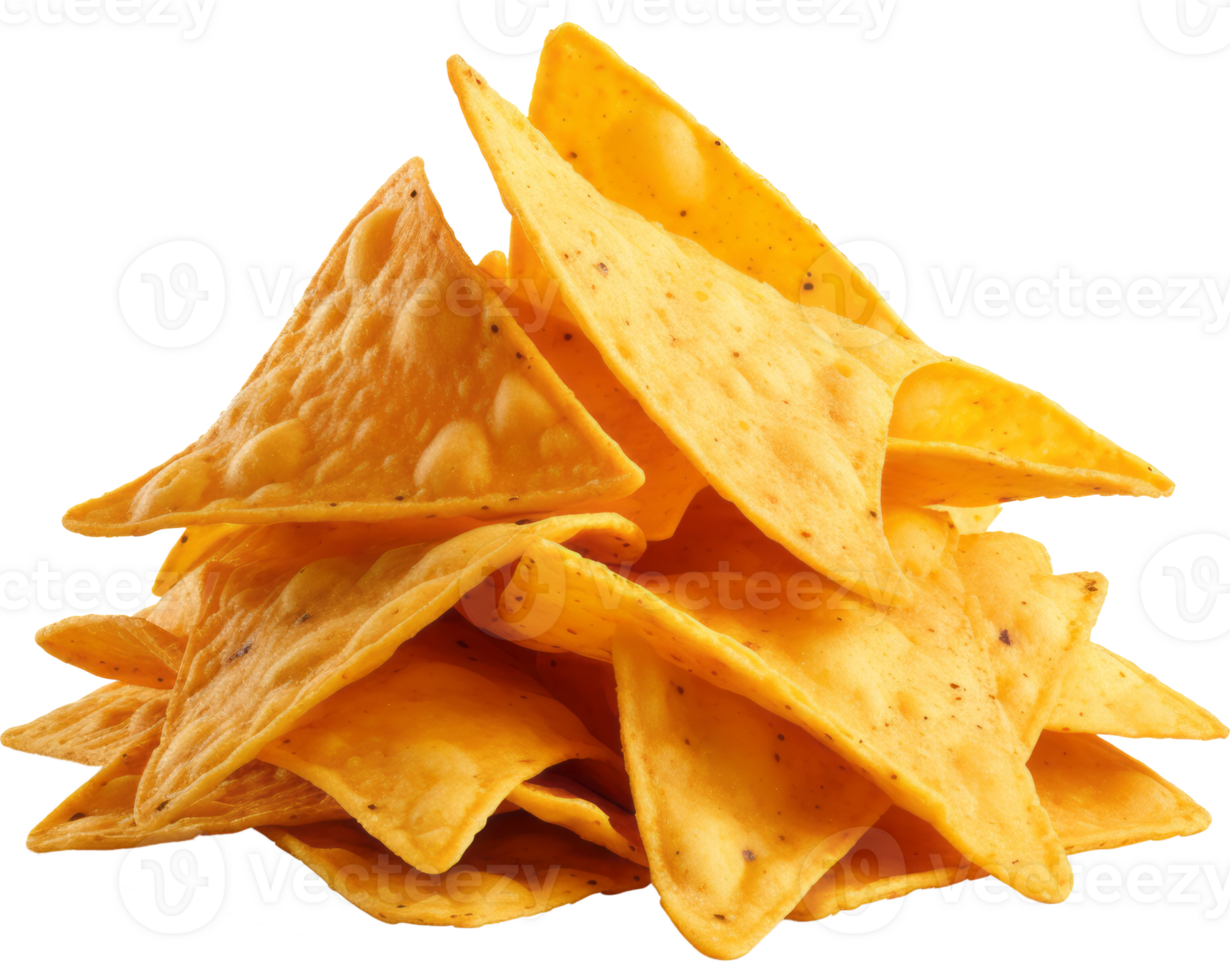 nachos isolated on transparent background png