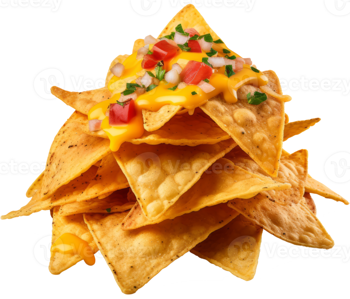 nachos isolated on transparent background png