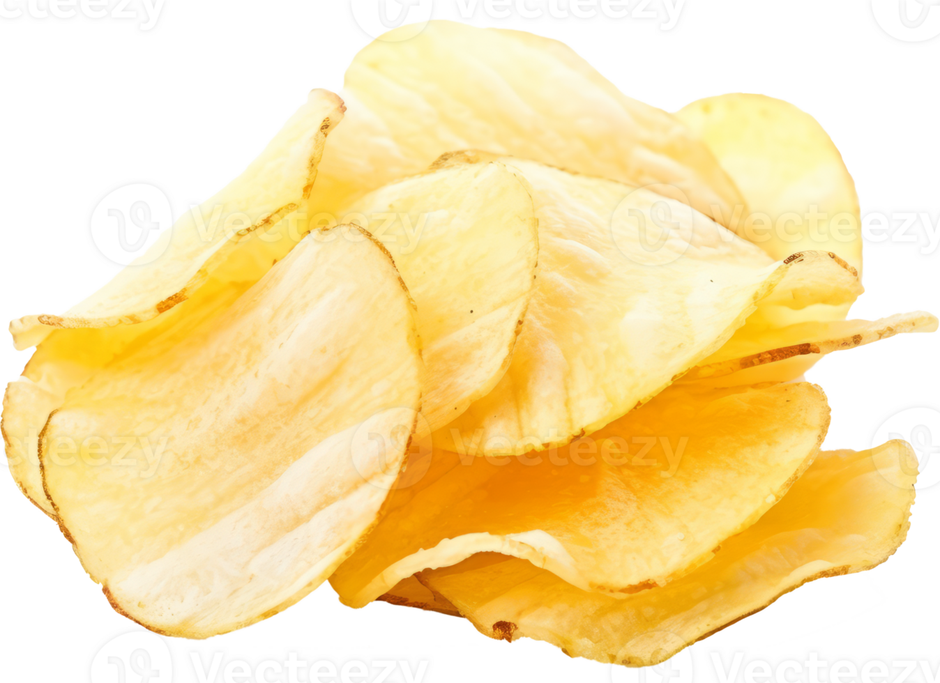 potato chips isolated on transparent background png