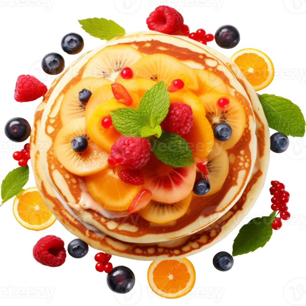 pancake isolated on transparent background png