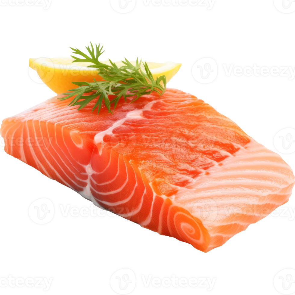 salmon steak isolated on transparent background png