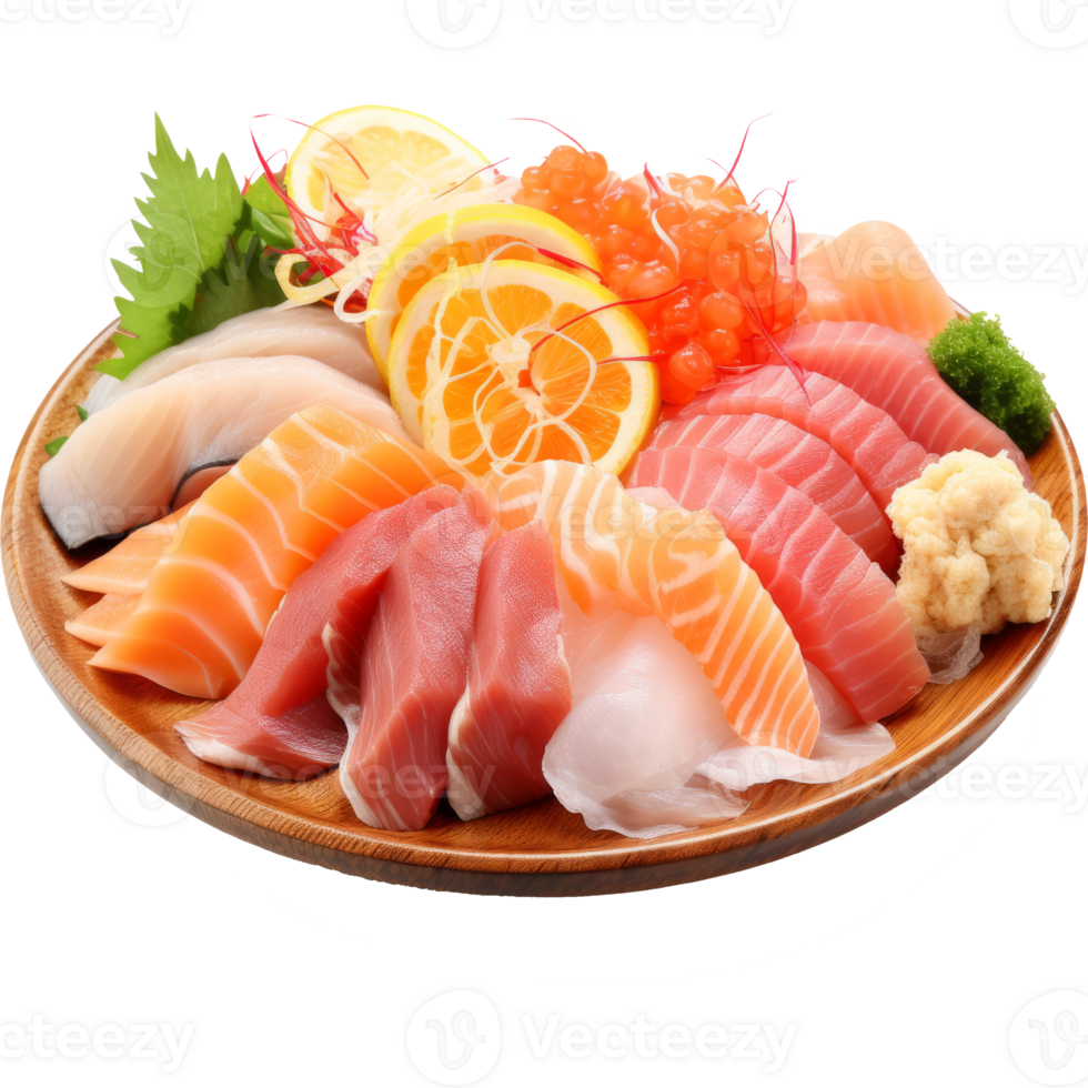sashime isolated on transparent background png