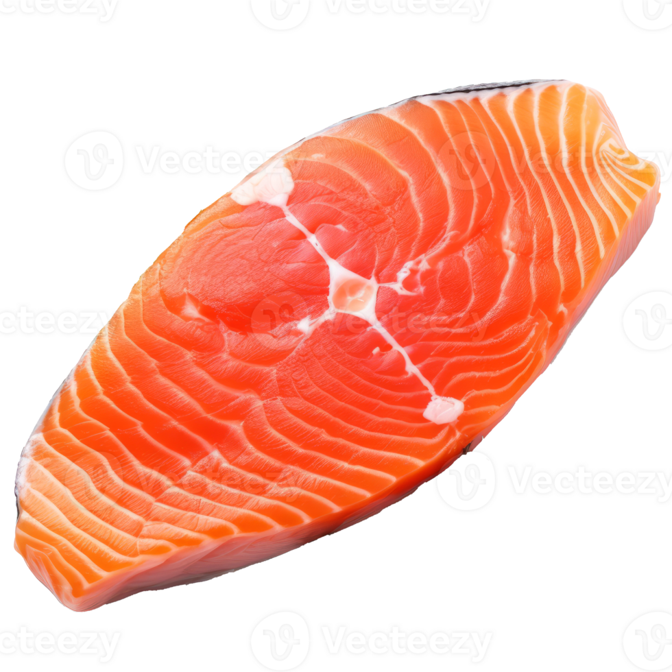 salmon steak isolated on transparent background png