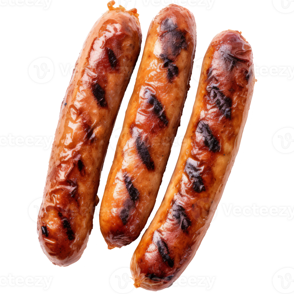 sausage isolated on transparent background png
