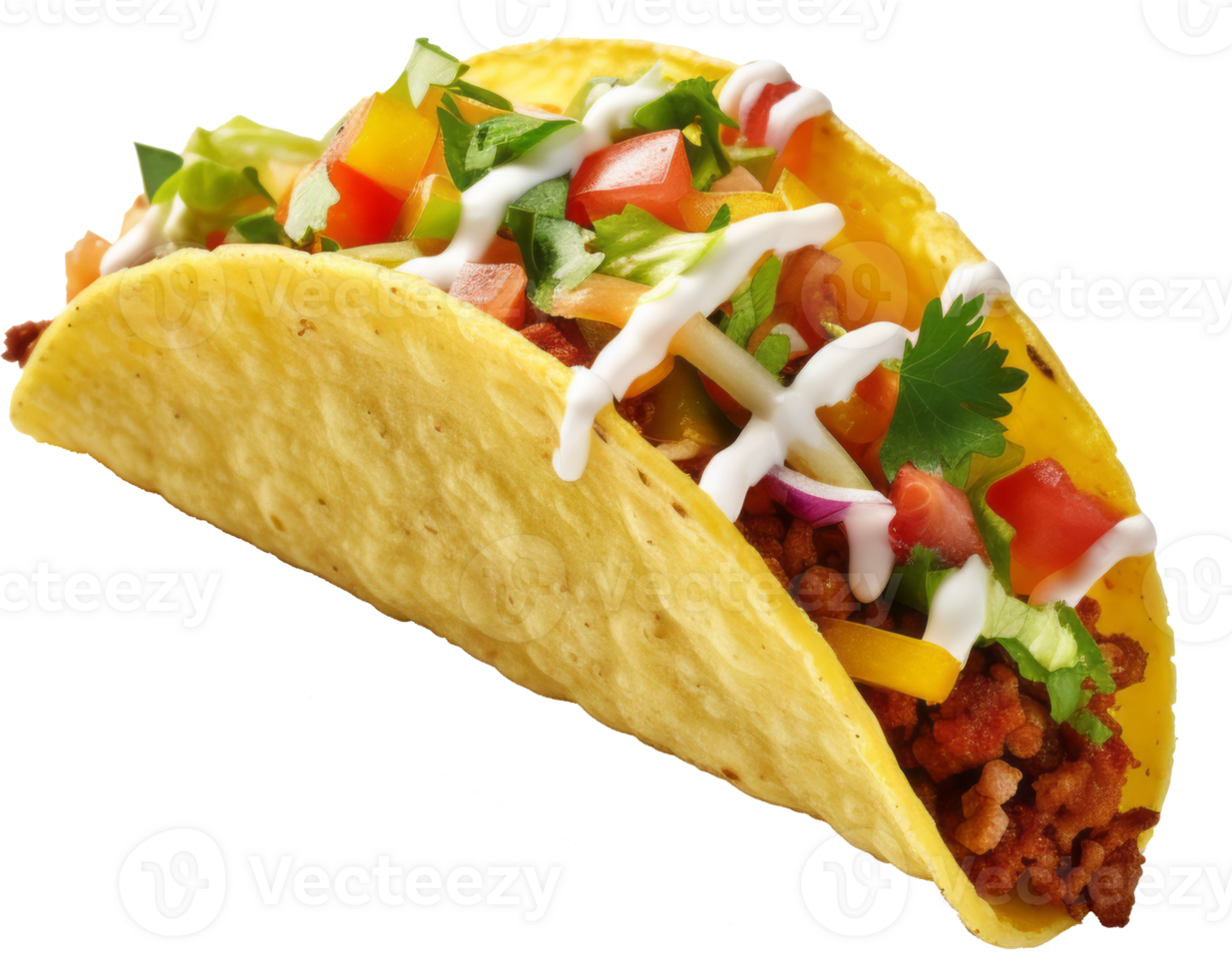 taco isolated on transparent background png