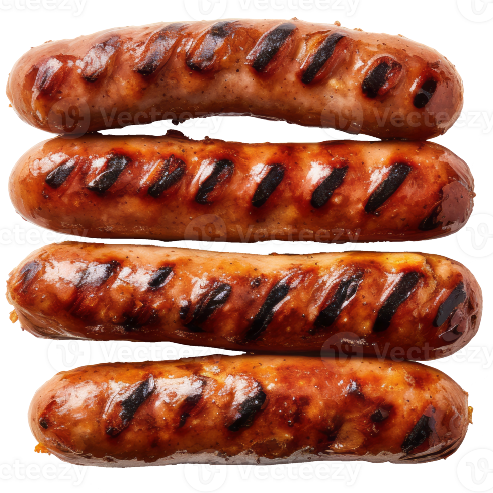 sausage isolated on transparent background png