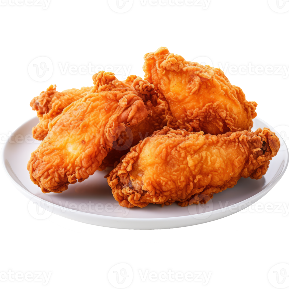 fried chicken isolated on transparent background png