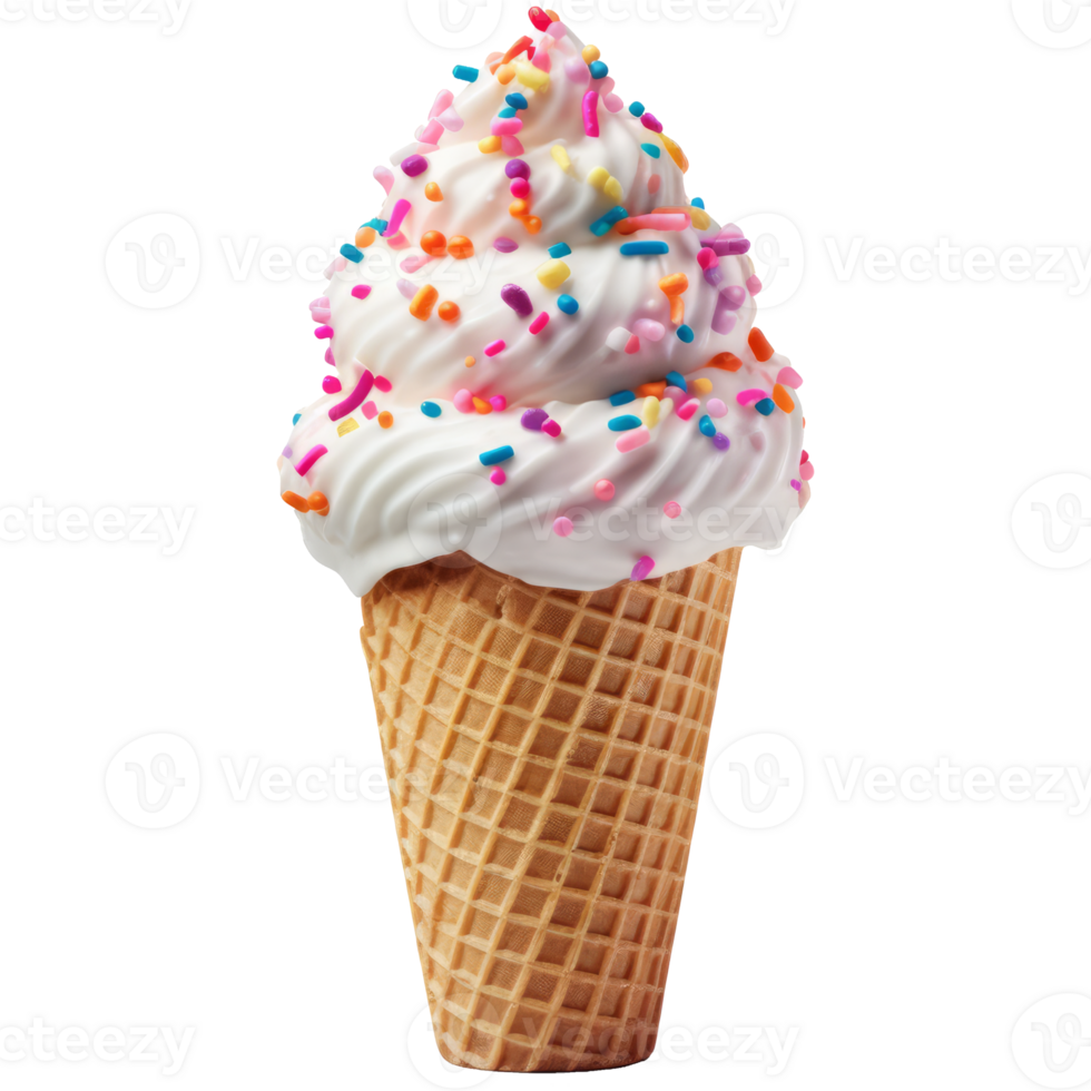 icecream cone isolated on transparent background png