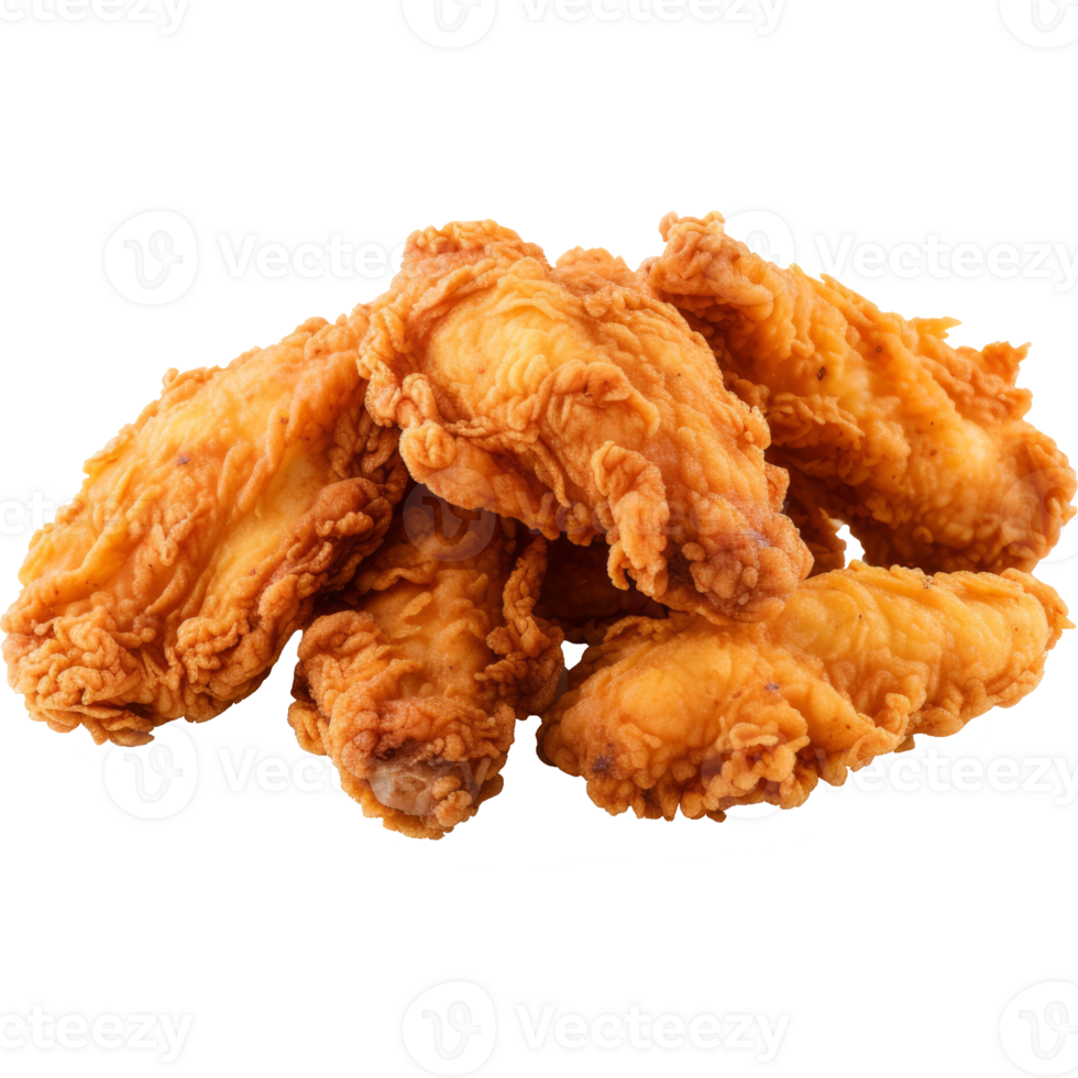 fried chicken isolated on transparent background png