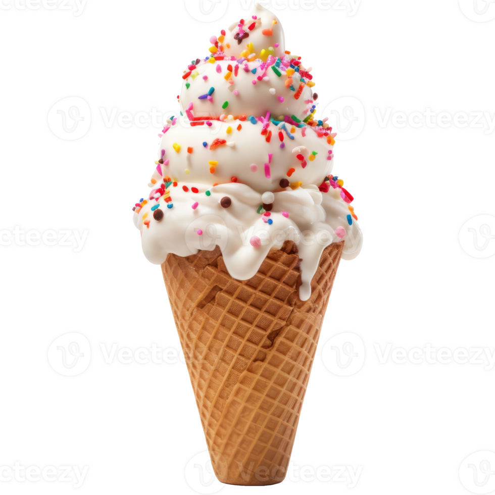 icecream cone isolated on transparent background png