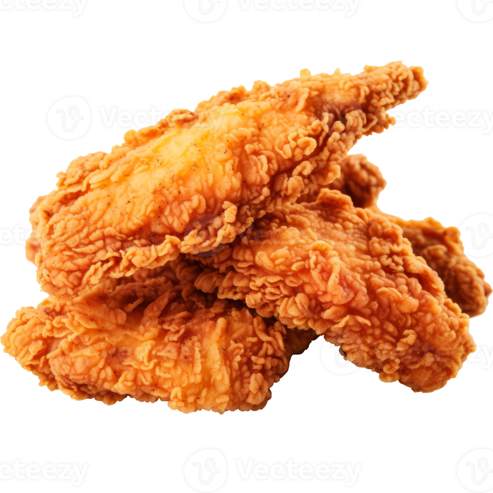 fried chicken isolated on transparent background png