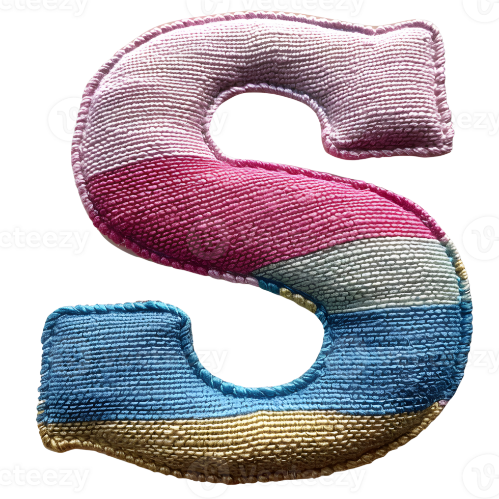 Letter S Embroidery Art Creative Stitches png