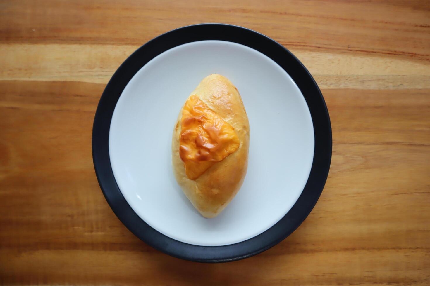 Double Cheese Bread on table photo