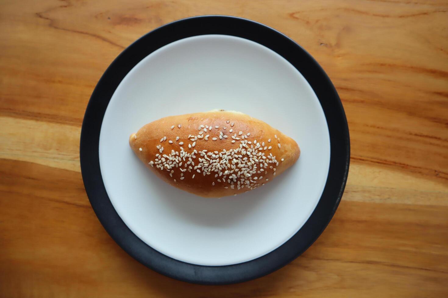 Double Cheese Bread on table photo