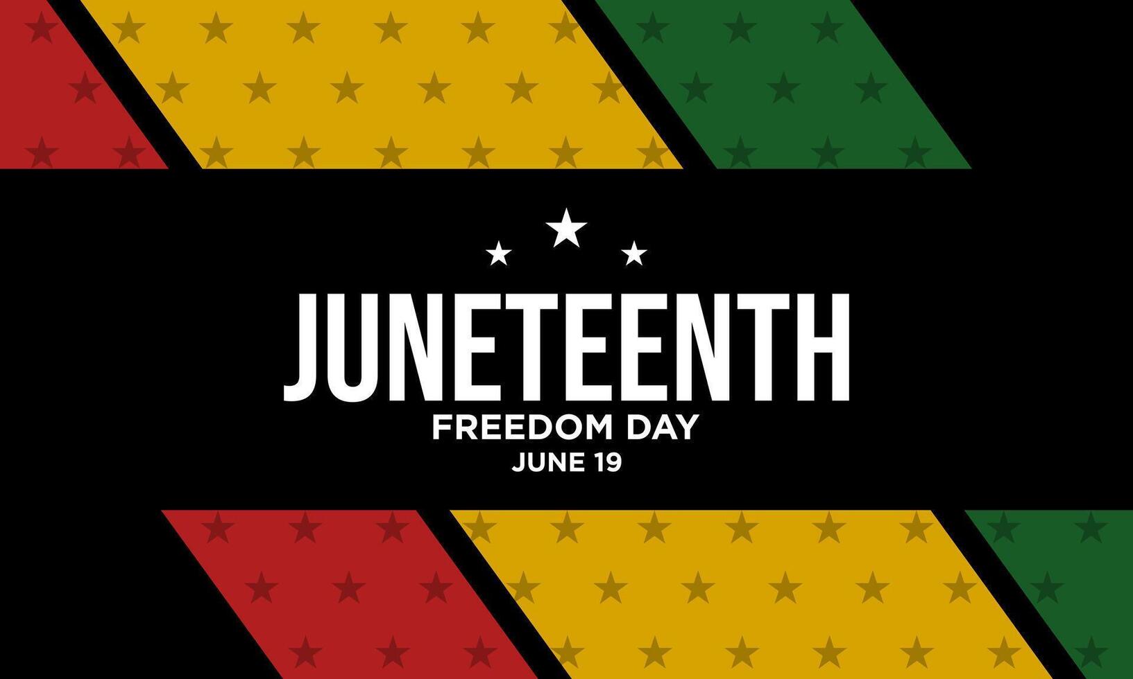 Juneteenth Freedom Day Background Design. vector