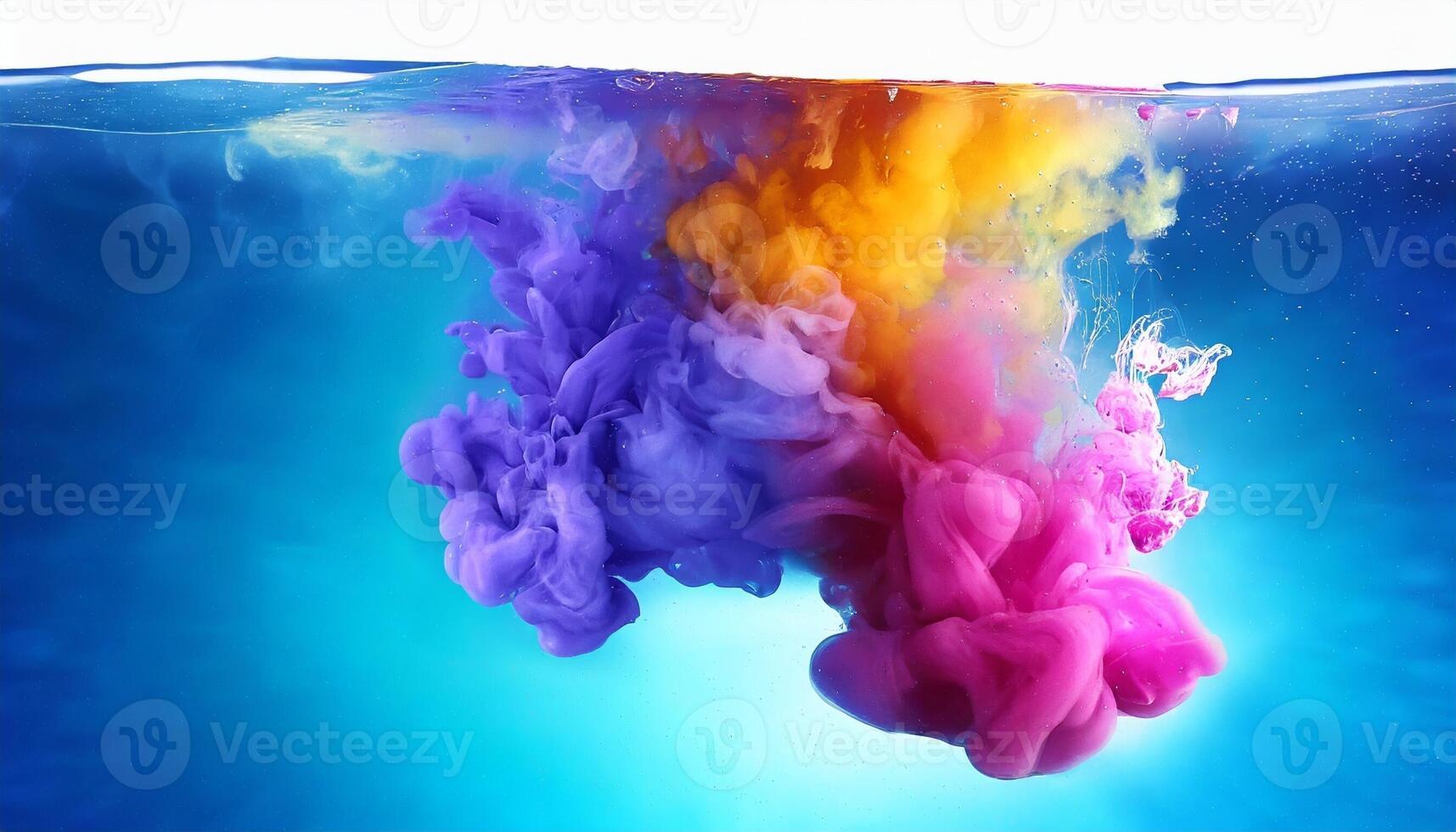 Colourful smoke background, art, magic explosion photo